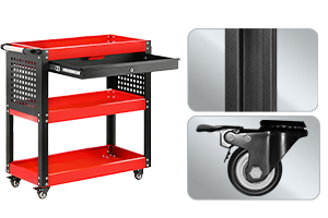 XR-7035E Red and black tool cabinet